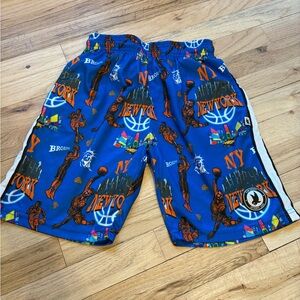 Blue New York flow society  Graphic Basketball Shorts